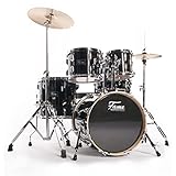 Fame JBKM1605HW Maple Standard Jungle 5-Piece Drum Kit (Black) - Batteria set