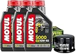 Tagliando YAMAHA T-MAX tmax 500 2001-2011 Olio Motul 5000 10w40 + filtro hiflo