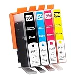 Yowell 364XL Cartucce Compatibili per HP 364 364 XL per HP Photosmart 5520 5510 5520 5524 Deskjet 3520 Officejet 4622 4622, 5510 5520 5524 6520 5515 7520