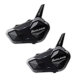 Midland - Interfono Moto Bluetooth Coppia BTR1 Advanced Twin, Auricolari Casco Moto Impermeabili IPX6, 1,2Km, 4 Persone Conference, Batteria 23H, Cancellazione Rumore, Audio HD, Conforme ECE2206