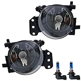 KYYET Fendinebbia anteriore compatibile con BMW E60 E61 Serie 5 2004-2009, fendinebbia Repeplac 63176910791，63176910792