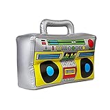 Gonfiabile Retro blaster vecchia scuola anni '80 anni '90 vestito retrò radio festa a tema vestito carnevale carnevale costume decorazione accessori