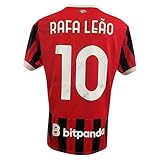 Maglia Milan Gara Home ROSSONERA Rafa LEAO 10" AUTOGRAFATA Firmata