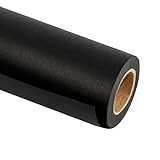 RUSPEPA Rotolo Di Carta Kraft Nera - 91,4 Cm X 30 M - Carta Riciclata Perfetta Per Confezioni Regalo, Imbarcazioni, Imballaggio, Copertura Per Pavimenti, Paglioli, Pacchi, Runner