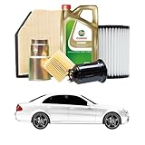 Tagliando compatibile con MERCEDES-BENZ Classe E E 220 CDI 125 kw Diesel 2006-2008 - 7 Litri di olio + 4 Filtri