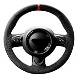 Coprivolante in alcantara cucito a mano compatibile con Mini Cooper/Cooper S One