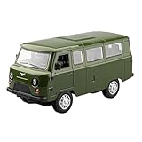1:18 per la serie di decorazioni per la casa del modello in lega del bus UAZ TRAVELER russo