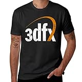 TRdUaNGS 3DFX for Fans T-Shirt t Shirt Aesthetic Clothes Slim Fit t Shirts for Men Black 3XL
