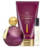 Avon Set di profumo 3 pezzi Far Away Splendoria Eau de Parfum Spray 50 ml spray tascabile 10 ml lozione per il corpo 150 ml per donna orientale