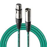 Stagg - Cavo da Microfono di Alta Qualita XLRf to XLRm, 3m, Verde