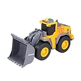 Dickie Toys - Volvo Wheel Loader – Pale gommate da 23 cm con pala gigante, luce ed effetti sonori, giocattolo da cantiere per ragazzi e ragazze dai 3 anni in su