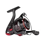 Abu Garcia Cardinal X Mulinello da spinning; alte prestazioni per la pesca in acqua dolce, design liscio e resistente, ideale per la pesca di trote, persici e lucci, unisex, nero/rosso, taglia 3000