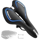 BOFFOX Sella Bici MTB Comoda Morbido in Gel Sella Bicicletta Ergonomico Impermeabile e Traspirante Sellino Bici Adatto per Bici da Corsa/Mountain/City Bike