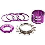 Kit Single Speed con Pignone 13 Denti REVERSE COMPONENTS Colore Viola