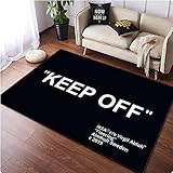 Tappeto Keep Off Tappeto Nero Regalo Personalizzato Tappeto Ragazzo Camera Decor Tappeto Cool Tappeto Nero Bianco Tappeto Regalo Per Lei Tappeto Tappeto Soggiorno 80X120Cm