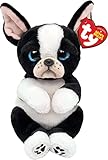 Ty Beanie Bellies Tink il French Bulldog con gli Occhioni Azzurri Glitter, i Coccolosi Animaletti di Peluche con il Pancino Morbido Originali 20 Cm T41054