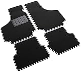 SPRINT00003 - Tappetini su Misura per Auto in Moquette Nera Antiscivolo Compatibili con 126, 500 1957 al 1975