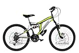 BICICLETTE CANELLINI Bicicletta Bambino FULL SUSPENSION 24 COLORADO - Ruote 24" (nero/giallo)