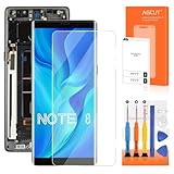 AGCUT Display LCD per Samsung Galaxy Note 8 per Samsung Note8 SM-N950F SM-N950U SM-N950N 6,3" LCD Screen Replacement Digitizer Assembly con riparazione (nero con cornice, Incell)