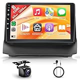 6G+128G 8 Core Android Autoradio per Ford Fiesta 2009-2017 9 Pollici Autoradio Wireless Carplay Android Auto Mirror Link Bluetooth FM/RDS/EQ/DSP WiFi GPS Navi Comandi al Volante Telecamera Posteriore