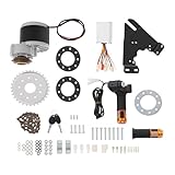 LoyaltyClivia Kit di conversione per motore elettrico, per bicicletta elettrica con display a LED, motore in rame puro spazzolato, adatto per la maggior parte delle biciclette