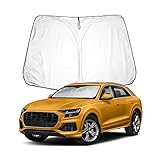 BIXUAN Q8 2024 Parasole compatibile con Audi Q8 S RS 2019 2020 2021 2022 2023 2024 2025 Parabrezza per Q8 Auto Parabrezza Parasole per Parabrezza Anteriore Bloccato Copertura UV