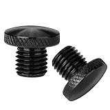 KEMIMOTO Tappi Copri Specchietto Retrovisore Moto M10 1-Sinistro 1-Destro Vite CNC Alluminio 2 Pezzi, Orario + Antiorario
