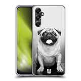 Head Case Designs Carlino Carino Razze Famose di Cani Custodia in Gel [Protezione di Grado Militare] Compatibile con Samsung Galaxy A05s