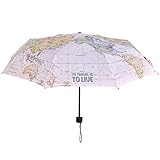 Legami Umb0003, Ombrello Pieghevole Ø 100 Cm In Poliestere Struttura Acciaio Nero Impugnatura Pl Unisex Adulto, TRAVEL, Small