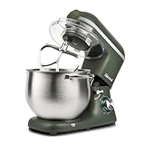 Girmi IM50 Impastatrice Planetaria Gastronomo Plus, 2200W Max, 8 Litri, 6 Velocità, Pulse, Contenitore inox con maniglia, Dispositivo di sicurezza, Accessori inclusi, Verde