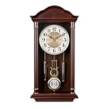 Orologio da parete a pendolo, grande orologio da appendere a batteria, con suoneria, design silenzioso per soggiorno, ufficio e casa, regalo decorativo
