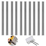 Lame Pialla 82mm, 10 Pezzi Coltello pialla Elettrica, Lame Reversibili Acciaio al Manganese per la Lavorazione del Legno, Per Ma-kita, Black & Decker, Bosch, 82x5,5x1,2mm