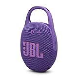 JBL Clip 5 Speaker Bluetooth Portatile, Altoparlante Wireless Compatto, Moschettone Integrato, Waterproof e Resistente alla Polvere IP67, fino a 12 h di Autonomia, App JBL Portable, Viola