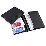 Pubblimania Portadocumenti Auto Luxe, chiusura a due ante. Ideale per libretto, card, assicurazione, bollo o documenti da viaggio lusso (Nero)