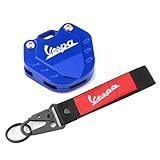 LYNMTPJ Cover Chiave Vespa for Primavera Sprint 150 GTS GTV 300, Custodia Protettiva for Chiave Moto, Guscio Antigraffio(Blue-2)