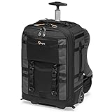Lowepro Pro Trekker RLX 450 AW II, Zaino Convertibile Trolley per Fotocamera, Tessuto Riciclato, Laptop/Tablet da 15", Rotelle Resistenti, Custodia per Fotocamera Mirrorless/DSLR, Nero/Grigio Scuro