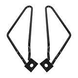 Reminnbor telaietti moto laterali + telaio porta borse Staffe di montaggio Borse laterali per moto Bar Fit per XL883/1200 HD1450/1584(Nero)