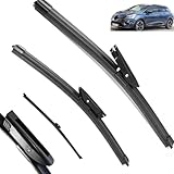 Spazzole tergicristallo anteriori posteriori compatibili con Renault Clio 4 2012-2019 parabrezza parabrezza anteriore 26"+14"+10" 2015 2016 2017 2018