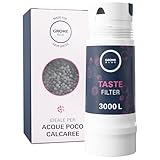 GROHE Filtro ai Carboni Arrivi, Filtro di Ricambio per Sistemi GROHE Blue, per Elevare il Gusto dell’Acqua Rimuovendo le Sostanze che ne Alterano Odore e Sapore, Capacità Media 3000 l, 40547001