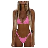 Costumi da Bagno Donna, Costume da Bagno Sexy Donna con e Sexy con Due Perizoma Bikini a Due Pezzicon Taglio Brasiliano Push-up Triangolo Mare