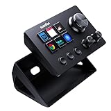 SOOMFON Stream Controller Deck SE Nero, 6 pulsanti macro e quadranti LCD personalizzabili, attiva l'azione in più software, per attivare azioni in OBS, Twitch, YouTube, compatibile con Windows e Mac