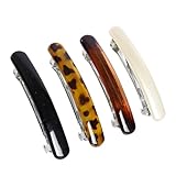 4 Pezzi Fermagli per Capelli Automatici Vintage Fermagli Grandi per Donne Ragazze con Capelli Fini e folti,Fermagli per Capelli da Donna,fermagli per capelli per capelli