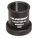Celestron 93633-A SLR o DSLR Adattatore a T (C5, 6, 8, 9,25, 11, 14), Nero