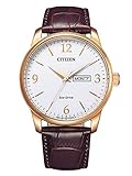 CITIZEN Orologio Analogico Energia Solare Uomo con Cinturino in Pelle BM8553-16A