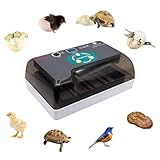 Incubatrice 12 Uova Incubatrice Uova di Tartaruga Allevatrice Rettili Allevatrice Termostatica Tartarughe con Girauova Automatico Coperchio Visibile Display LED Digitale(12 Eggs)