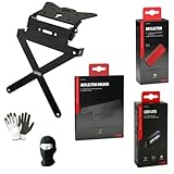 COMPATIBILE CON HONDA CBR 1000 RR FIREBLADE KIT PER MOTO PORTATARGA SPORTIVO+SUPPORTO CATAR. TARGA+CATARIFRANGENTE+LUCE TARGA LAMPA 4 ARTICOLI UNIVERSALI TUTTI OMOLOGATI