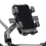 AGYF Porta Cellulare Moto per Piaggio Beverly S 300 und 400 Modell 2021, Supporto Telefono Moto Antivibrazione -Porta Cellulare Bici, Installazione Facile Stabile E Solido