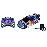 Nikko RC 10403 M-Sport Ford Puma #8 Tänak 28 cm, dettagli realistici con set extra di pneumatici e cacciavite, RC Rally Auto con telecomando da 2,4 GHz, portata di 30 m, dai 6 anni in su, blu
