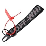 GGTTNRT Cordino personalizzato portachiavi corto per chiavi, portafogli, borse, decorazione jeans, tela, portachiavi moda per chiavi auto, Nero , NO