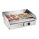 Royal Catering - RCEG-55 - Fry top elettrico liscio - 55 cm